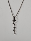 Sterling Silver Necklace And FIJI Pendant 18"