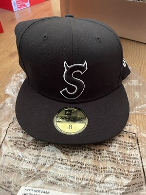 帽子 Supreme S Logo New Era BLACK Supreme/New Era S Logo Hat – Black – 8 – In Hand | eBay UK