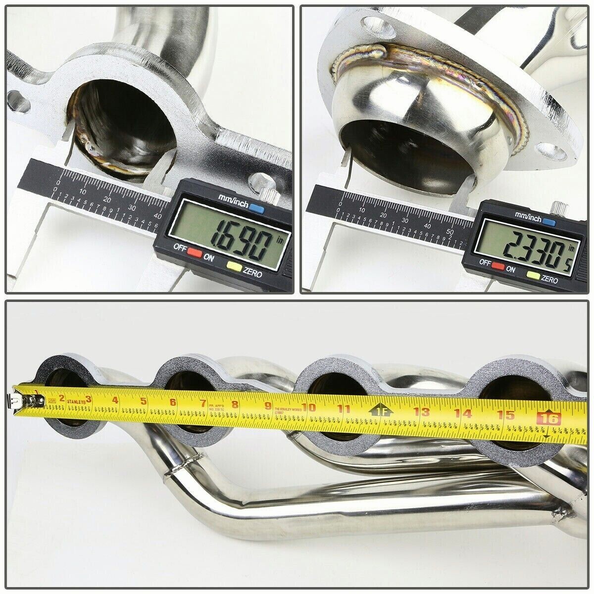 Exhaust Headers FOR 20022016 Chevy Silverado 1500 2500hd 3500HD 4.8L 5
