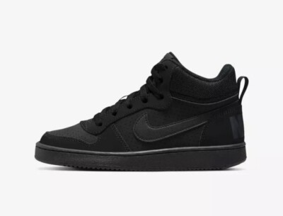 Nike Court Borough Mid 839977-001 Big Kids Black Skateboard