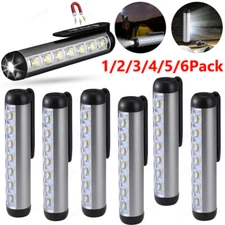 Portable COB LED Flashlight Magnet Clip USB Charging Waterproof Work Light