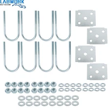Trailer Axle U Bolt Kit W/ 2-3/8" Round 5-1/2" Long 1/2" Diameter For 3500 lb