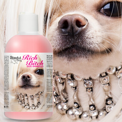 Rich Bitch Dog Shampoo for Your Demanding Diva Dog; 4,8,16 oz