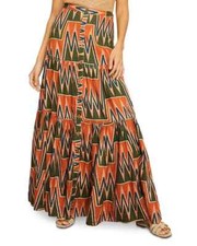VERONICA BEARD Sundance Printed Linen & Cotton Maxi Skirt In Multi S $448