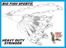 EAGLE CLAW Invincible Chain Stringer 40" In 7-Snap Silver 1 Piece #04310-005 NEW