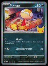 Scraggy 094/128 Common ME: 30th Celebration Pokemon Holo Near Mint
