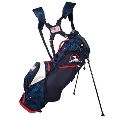 Pebble Beach Stand Golf Bag + Rain Hood 5lbs 14 Dividers 6 Pockets Pebble Beach Stand Golf Bag + Rain Hood 5lbs 14 Dividers 6 Pockets