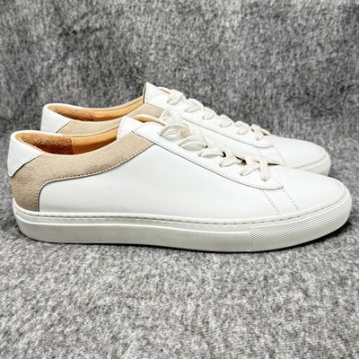 Koio Capri Low White Leather Sneakers EU 40 Mens 7 Womens 9 New Italy Dust Bag
