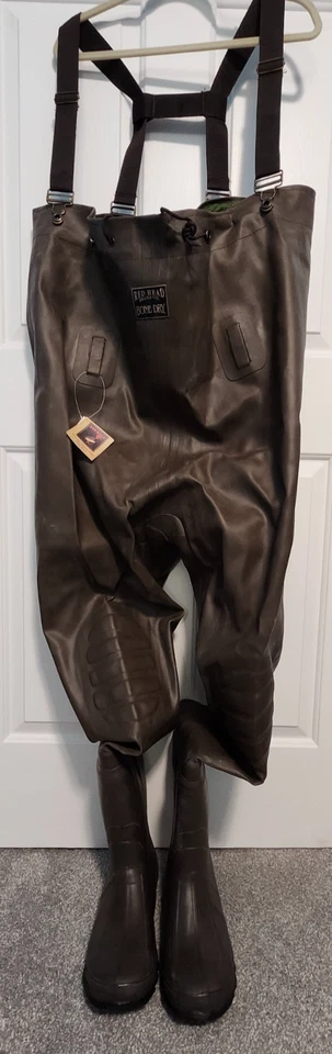 New W/Tag & Box Redhead Bone Dry Rubber Cleated Wader Brown Size 11 53050L - Image 2 of 4