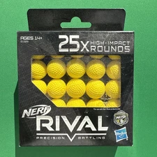 Nerf Rival Gun Balls 25-round Refill New Sealed New In Box