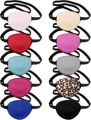 10 Pieces Eye Patches Medical Adjustable Amblyopia Lazy Single Eye Patch Hallowe