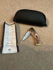 Franklin Mint Collector Knives Wildlife Series Grizzly Bear W/ Case & Paper