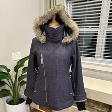 Oakley Dark Grey Gretchen Bleiler Signature Series Insulated Ski Snow Jacket