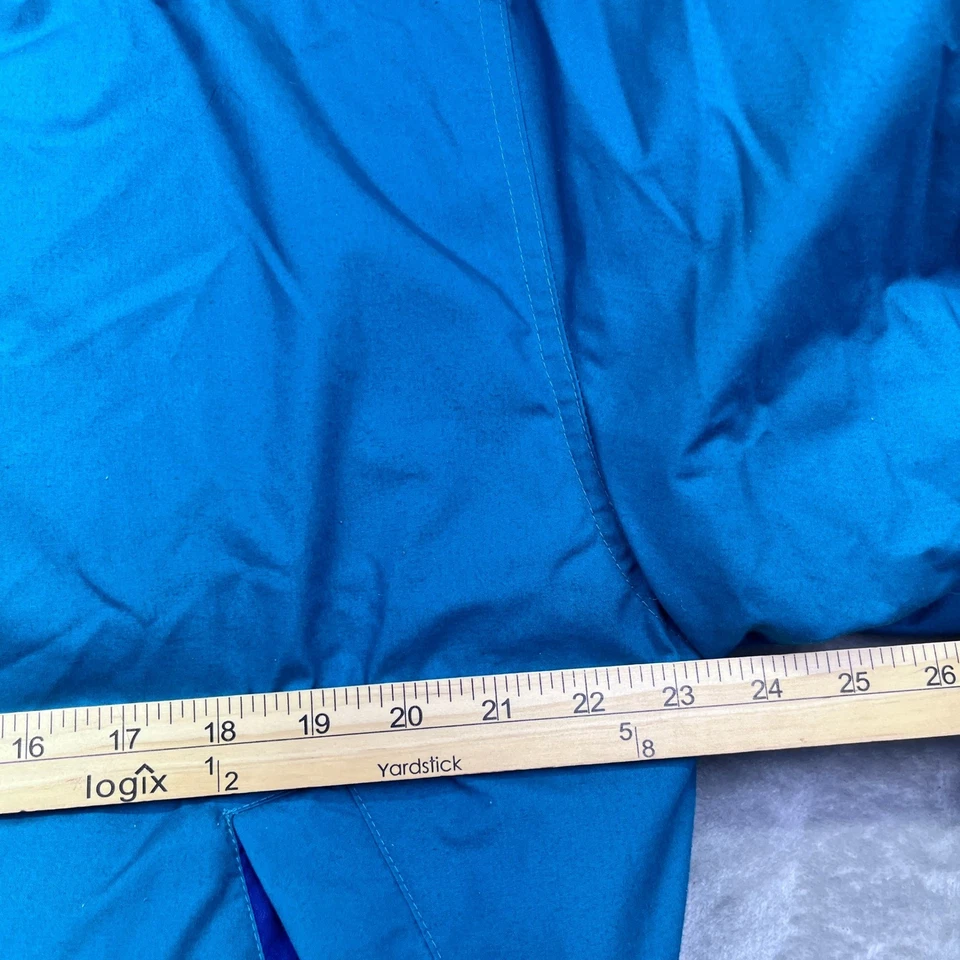 VTG Members Only Down Jacket Sz 40 Bomber Puffer Teal Plaid Lined Retro Grunge - Image 4 of 4