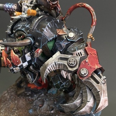 Ghazghkull Thraka Orks Warhammer 40K - Miniatura Dipinta A Mano, Officina Giochi, Xenos