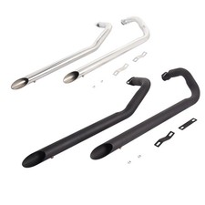 Impianto di scarico completo marmitta cromata VT400 per Honda Shadow Aero 750 VT750C 2004-24