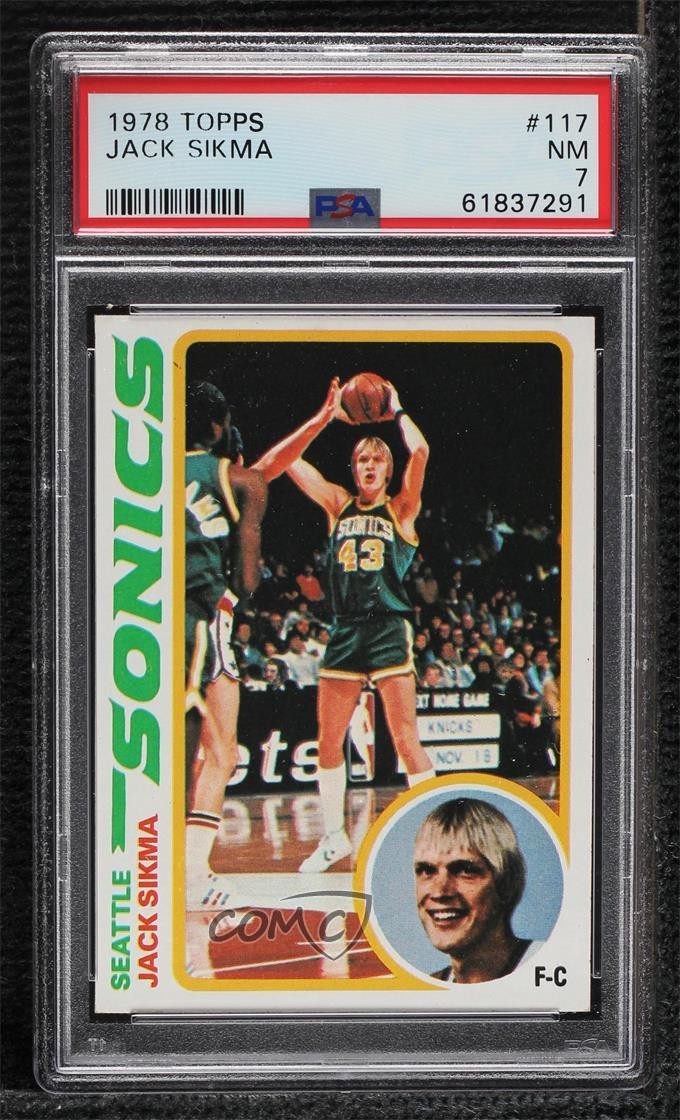 1978-79 Topps Jack Sikma #117 PSA 7 HOF 02kp