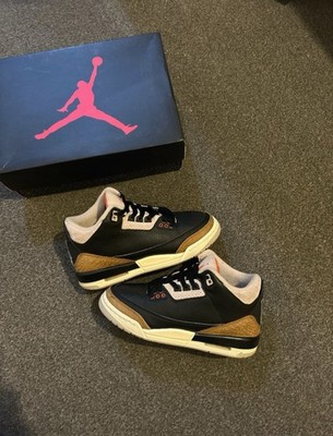 Nike Air Jordan 3  Black/Brown  Junior GS Größe UK5 / US5,5Y / EU38