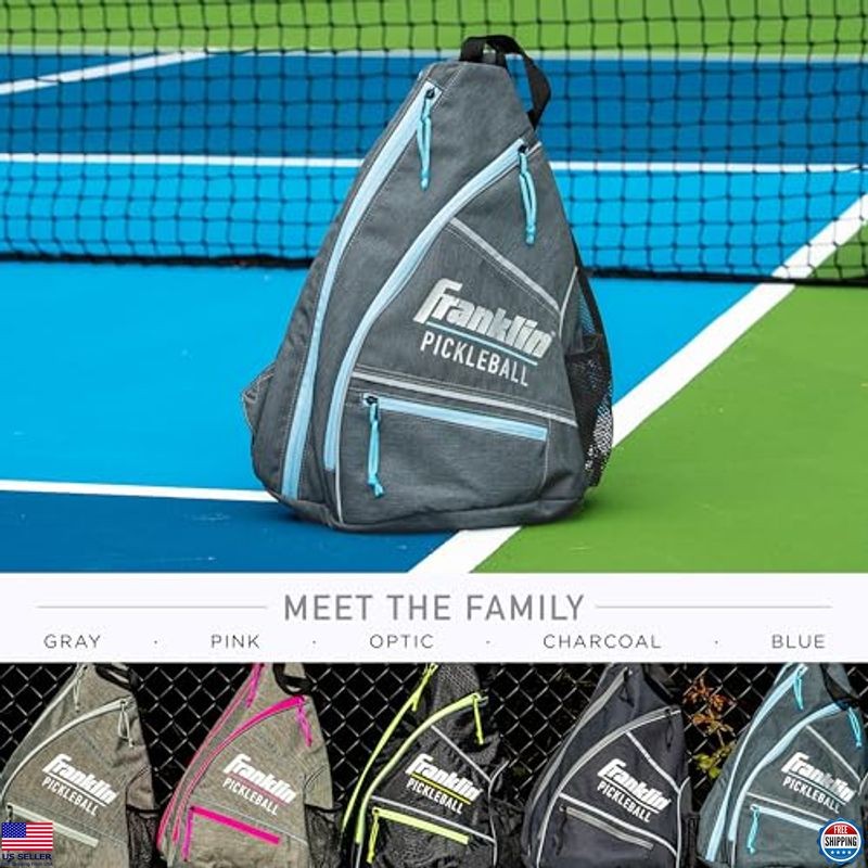 Franklin Sports Pickleball Sling Backpack - Spacious Gear Bag for Paddles & More