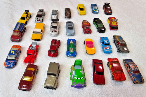 Lot Of 27 Loose Hot Wheels Vehicles Red Line & Assorted 1/64 Scale Brands & Year - Picture 1 of 7