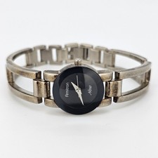 Armitron Now Women's Watch 20MM Black Dial Gray Bracelet 6.75" Wrist New Battery