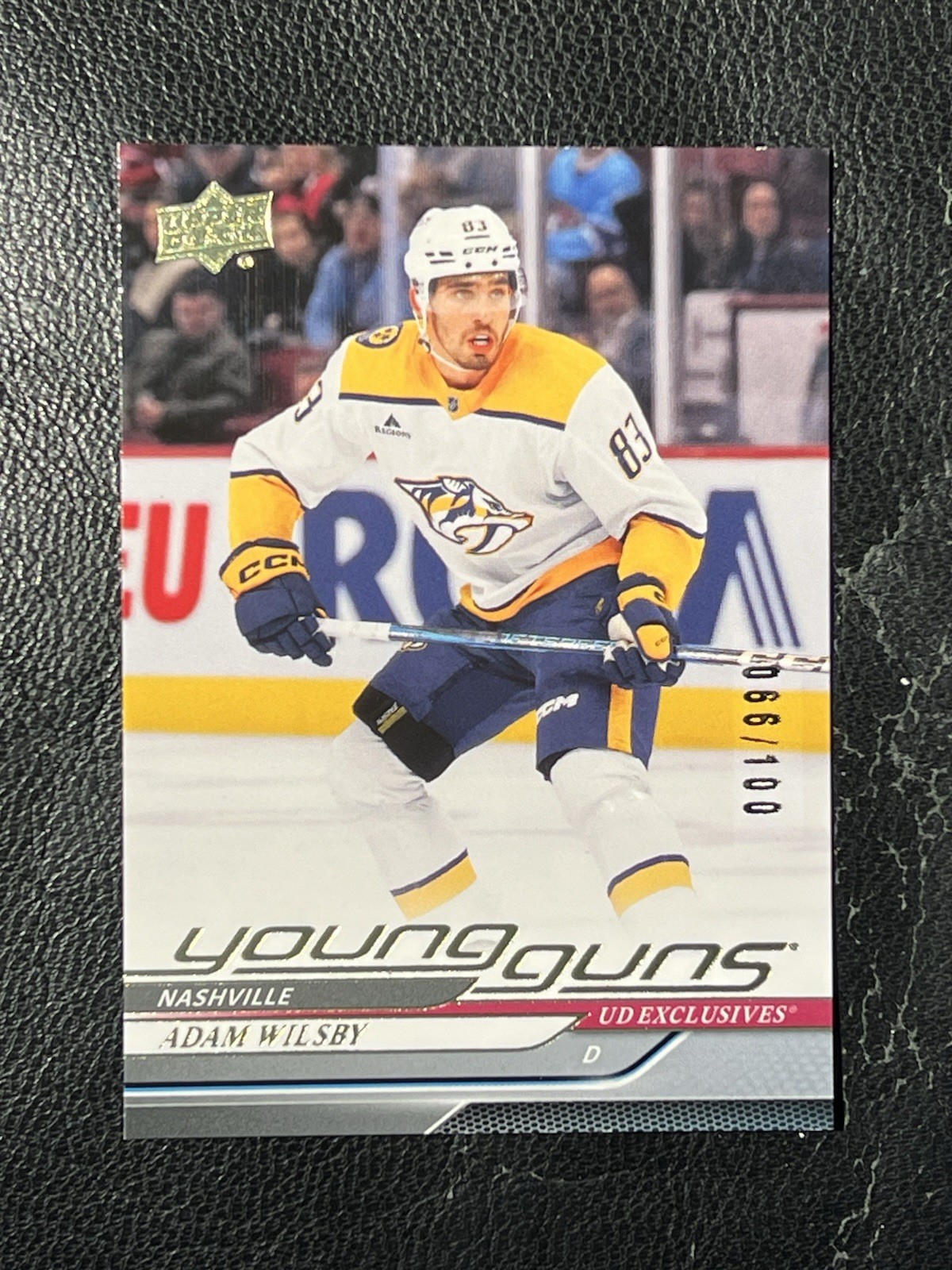 ADAM WILSBY 2024-25 Upper Deck Young Guns UD Exclusives 66/100  720