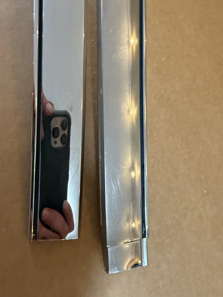 1979-85 Cadillac Eldorado Biarritz Rooftop Vinyl Trim Chrome Molding - Image 2 of 4