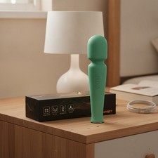 Green Portable Cordless Body Back Massager Multi-Speed Modes Electric Handheld
