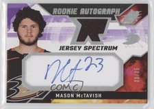 2021-22 SPx Rookie Auto Jersey Spectrum 33/35 Mason McTavish #MM Auto 0l2r