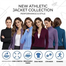 Womens Gym Tops Long Sleeve Sports Ladies  T-Shirt Fitness Workout Yoga Crop Top