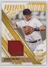 2019 Panini Elite Extra Edition Prospect Materials Gold 95/99 Bobby Dalbec 04tw
