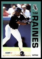 Tim Raines 1992 Fleer #97 Chicago White Sox MLB READ FREE SHIPPING AutographDen