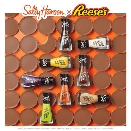 REESE'S Sally Hansen INSTA-DRI Nail Polish 754 DELICIOUS Glossy Yellow Green