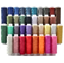 Polyester Sewing Thread Set, 36 Sewing Machine Thread Spools, 150 Yards Each,...