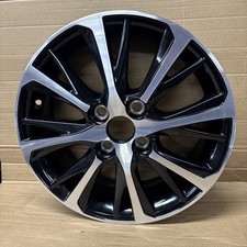 TOYOTA YARIS MK3 SINGLE ALLOY WHEEL CMS-1007/2 5x15 ET39 GLOSS BLACK DIAMOND CUT