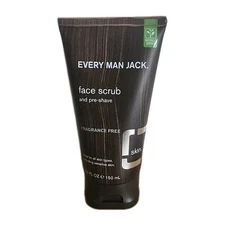 NEW Every Man Jack Face Scrub and Pre-Shave Fragrance Free 5 oz