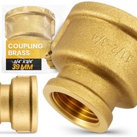 Messing Kupplung Fitting 6/4X3/4 Ig Muffe ReduzierstüCk Wasser Gewindefitting