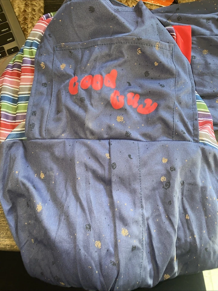 SEED OF CHUCKY Mono Disfraz Niño Talla Grande X-Grande Con Máscara 2004 Foto 3 de 4