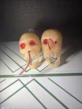 Vintage Rubber Skull Monster Jiggler Glow In The Dark Dangler Halloween Lot Of 2