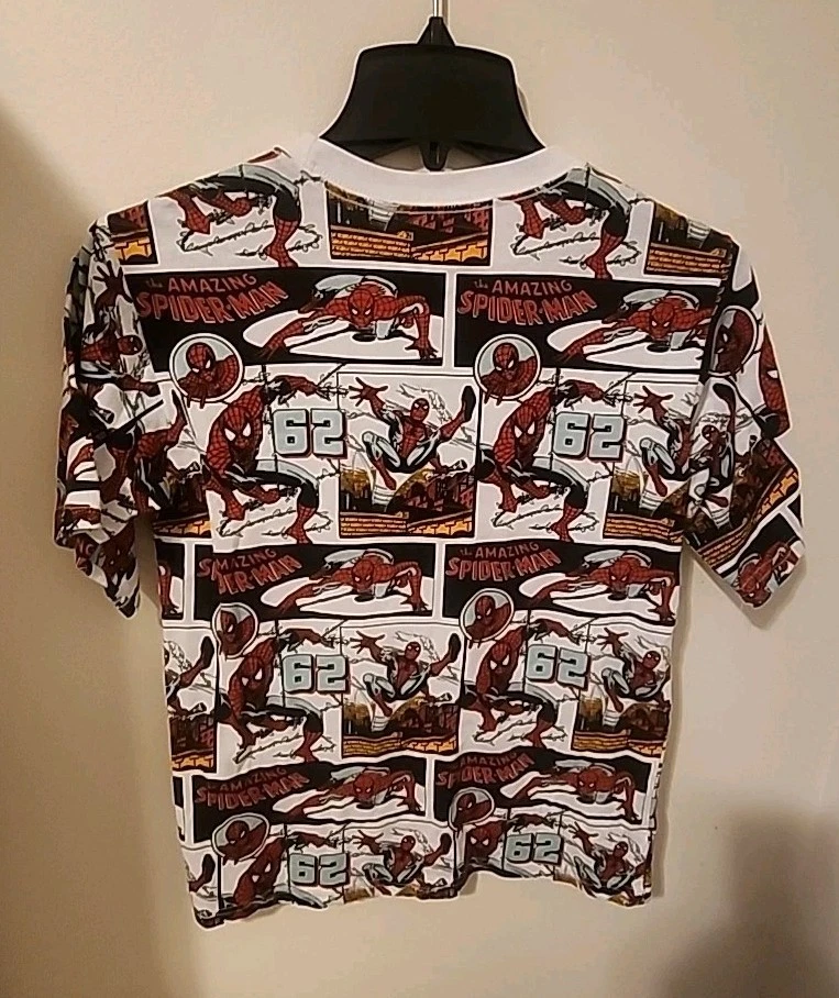Camiseta Marvel Spider-Man Blanca/Roja Manga Corta Niños Niños Talla M(12)  Foto 3 de 3