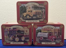 Lot of 3 - 1997 ERTL Texaco Collector's Club Die Cast Cars Trucks with Tins