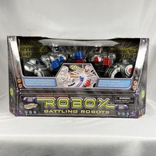 Vintage and Unique GEOSPACE Robox Infrared Control Battling Robots Toys NOS
