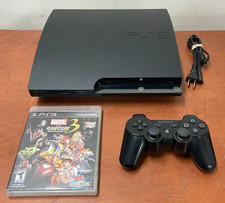 Sony PlayStation 3 Slim PS3 320GB Gaming Console CECH-2501B Bundle Read  OO116