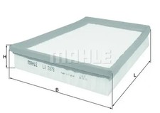 Filtre à air Cartouche filtrante LX 2878 KNECHT pour BENTLEY CONTINENTAL Coupé