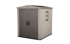 Keter Factor Garden Shed 6x6ft, Brown