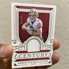 2023 Panini National Treasures Century Materials /99 Christian McCaffrey 