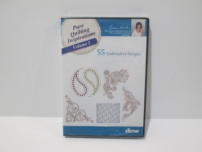 Pure Quilting Inspirations Volume 1 DVD 55 Embroidery Designs Dime New Sealed