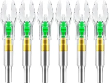 6PCS X Lighted Nocks for Arrows with .204 .233 .244 .246 Inside Diameter with H,