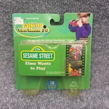 1997 Talking View-Master 3D Cartridge Sesame Street Elmo Wants To Play VTG NEW