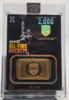 2017 PANINI EMINENCE KOBE BRYANT 1/1 14K GOLD ALL TIME BUCKETS